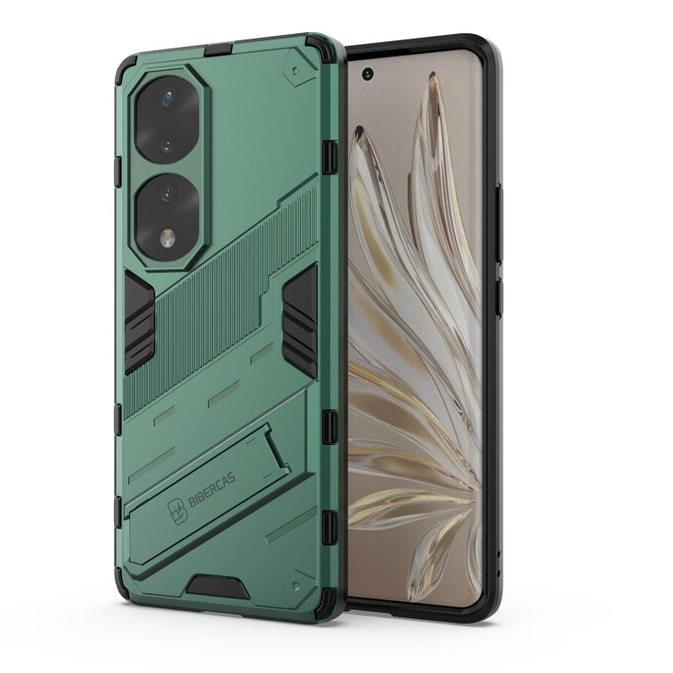 For Honor 70 Pro Punk Armor 2 in 1 PC + TPU Shockproof Case with Invisible Holder