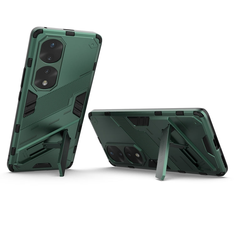 For Honor 70 Pro Punk Armor 2 in 1 PC + TPU Shockproof Case with Invisible Holder