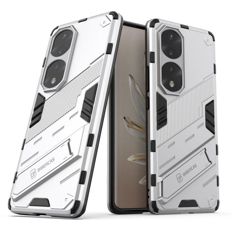 For Honor 70 Pro Punk Armor 2 in 1 PC + TPU Shockproof Case with Invisible Holder
