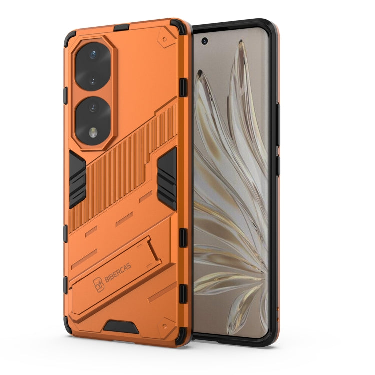 For Honor 70 Pro Punk Armor 2 in 1 PC + TPU Shockproof Case with Invisible Holder