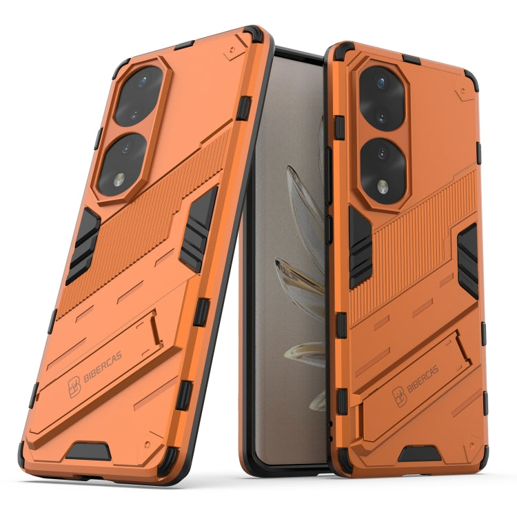 For Honor 70 Pro Punk Armor 2 in 1 PC + TPU Shockproof Case with Invisible Holder