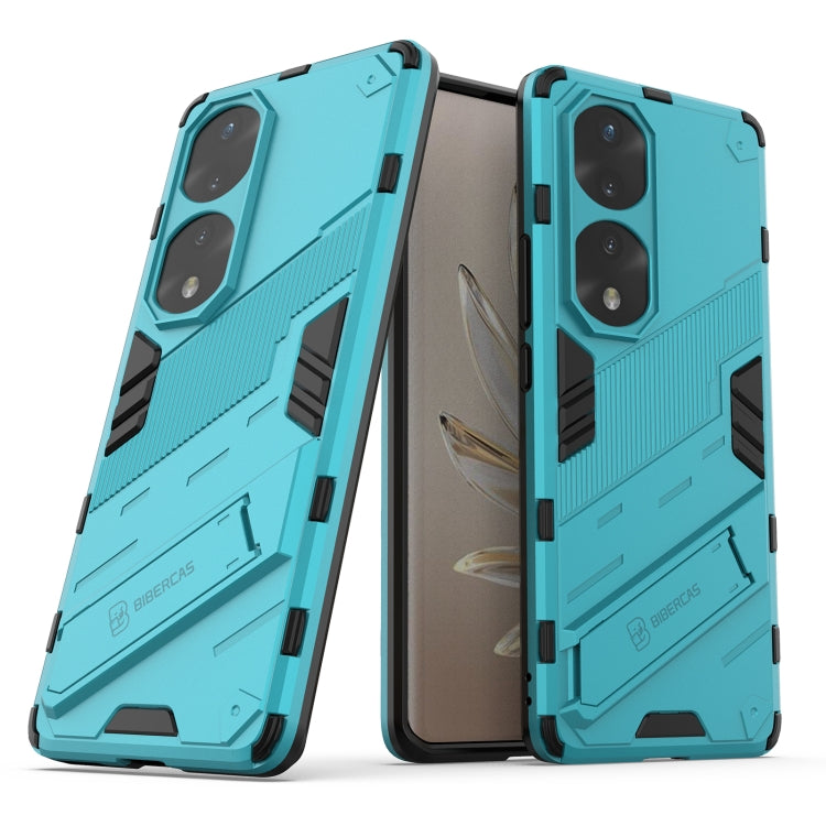 For Honor 70 Pro Punk Armor 2 in 1 PC + TPU Shockproof Case with Invisible Holder