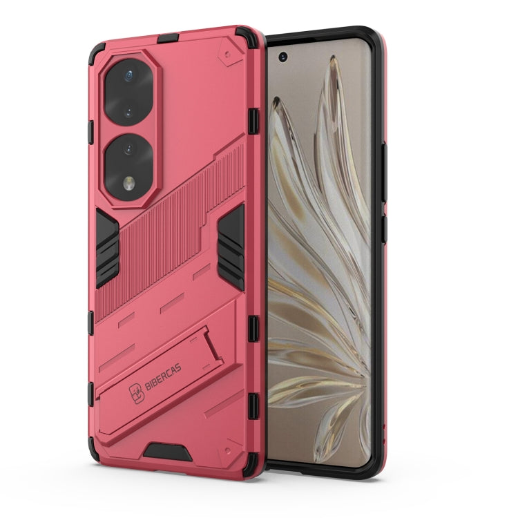 For Honor 70 Pro Punk Armor 2 in 1 PC + TPU Shockproof Case with Invisible Holder