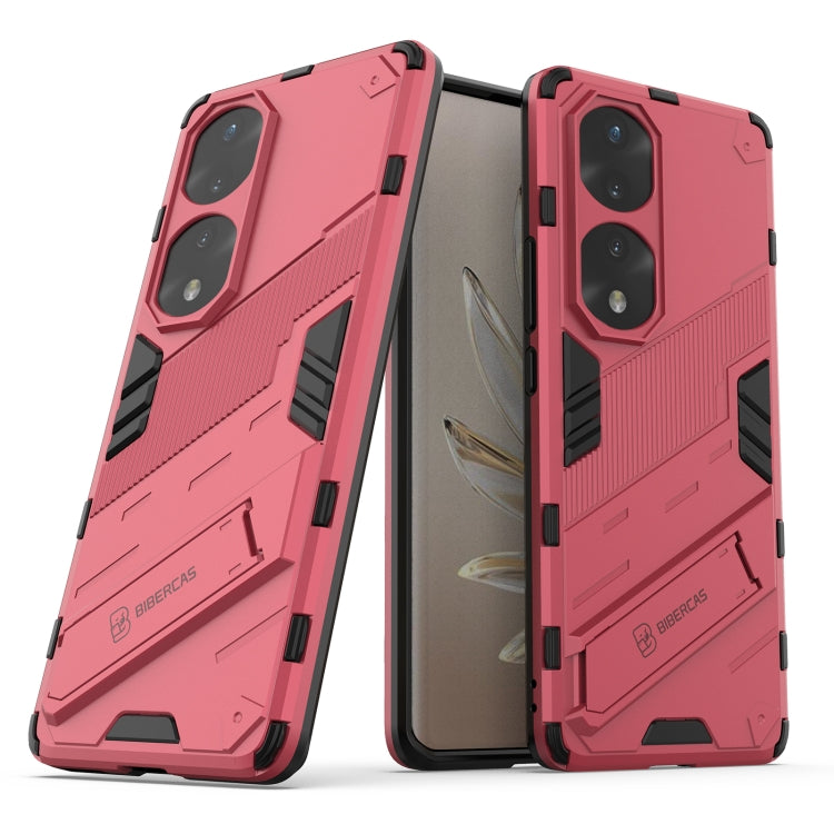 For Honor 70 Pro Punk Armor 2 in 1 PC + TPU Shockproof Case with Invisible Holder