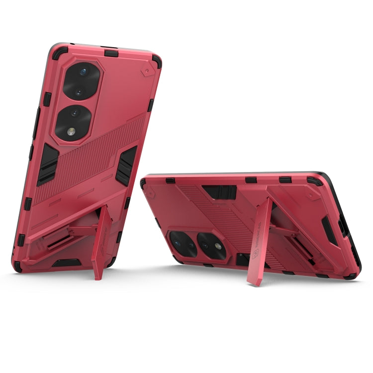 For Honor 70 Pro Punk Armor 2 in 1 PC + TPU Shockproof Case with Invisible Holder
