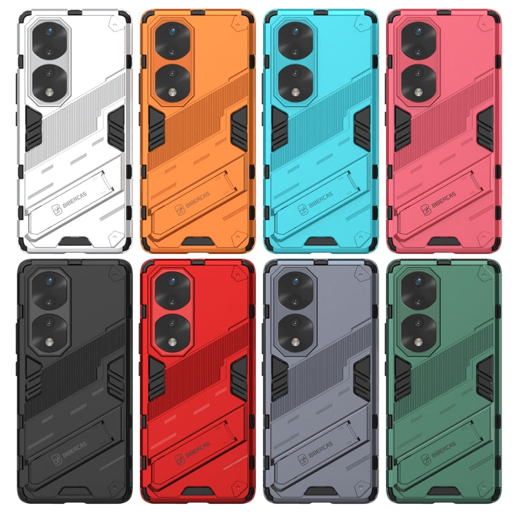 For Honor 70 Pro Punk Armor 2 in 1 PC + TPU Shockproof Case with Invisible Holder