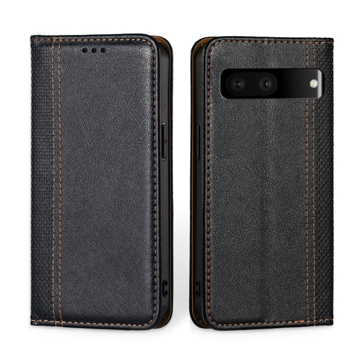 For Google Pixel 7 5G Grid Texture Magnetic Flip Leather Phone Case