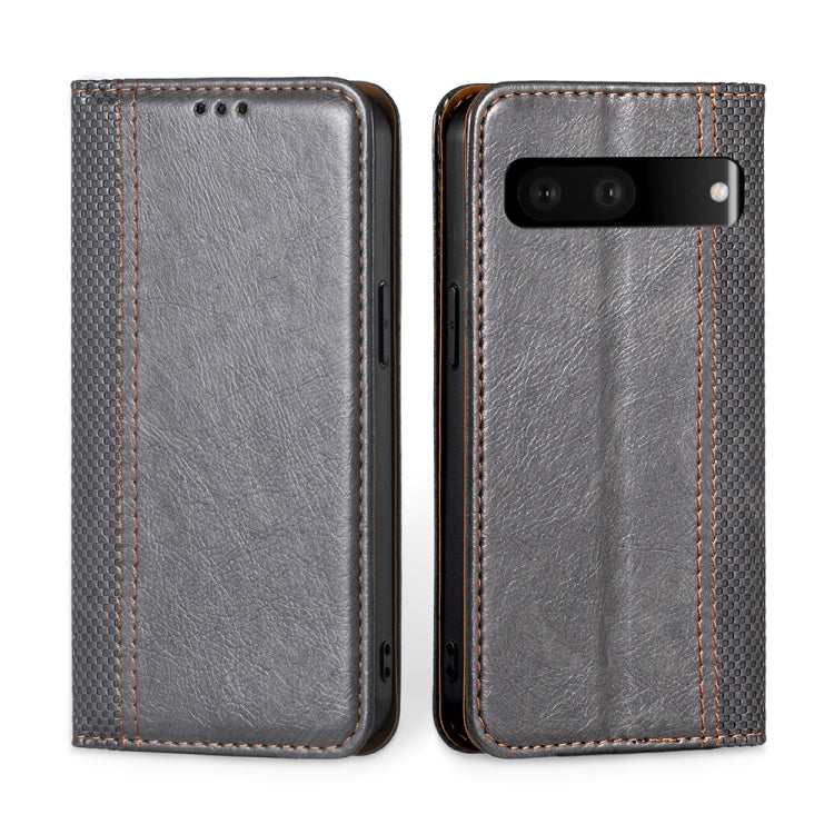 For Google Pixel 7 5G Grid Texture Magnetic Flip Leather Phone Case