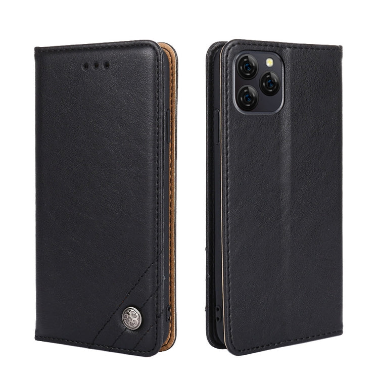 For Blackview A95 Non-Magnetic Retro Texture Leather Phone Case