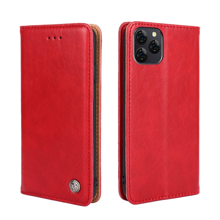 For Blackview A95 Non-Magnetic Retro Texture Leather Phone Case