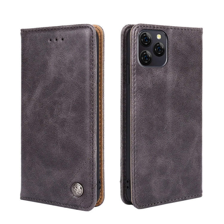 For Blackview A95 Non-Magnetic Retro Texture Leather Phone Case
