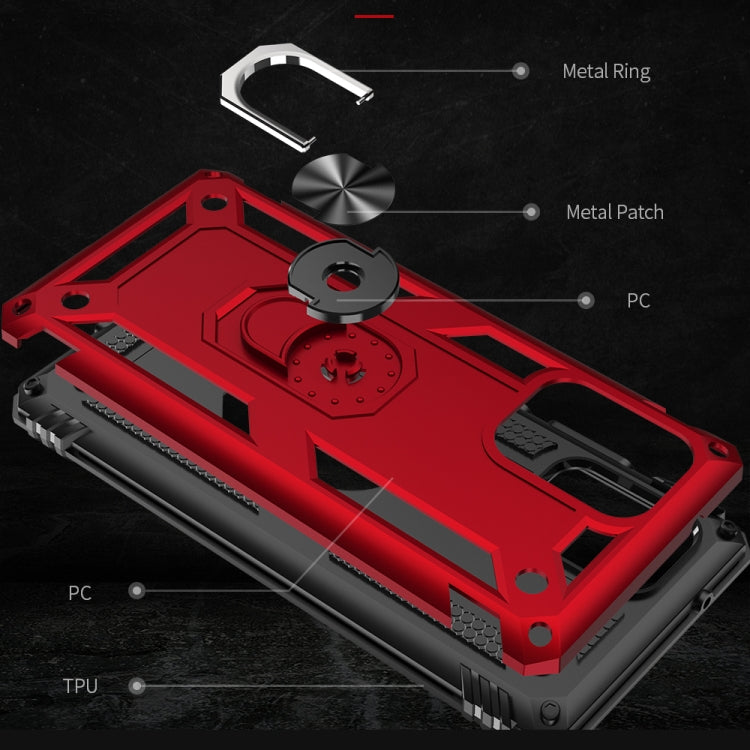 For Galaxy A91 / S10 Lite Shockproof TPU + PC Protective Case with 360 Degree Rotating Holder