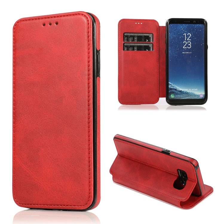 For Samsung Galaxy S8 Card Slots Flip Leather Phone Case