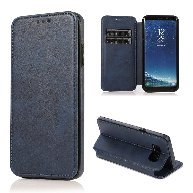 For Samsung Galaxy S8 Card Slots Flip Leather Phone Case
