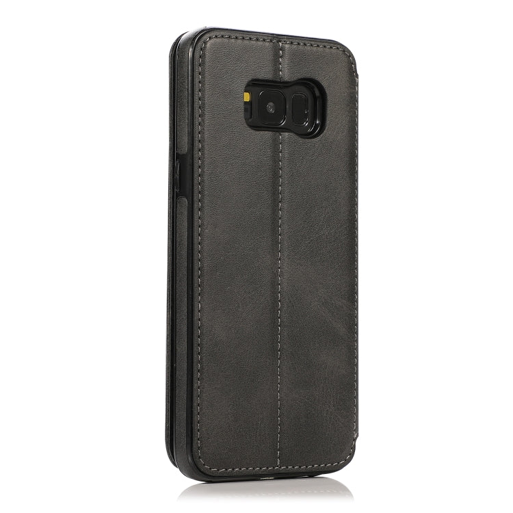 For Samsung Galaxy S8+ Card Slots Flip Leather Phone Case