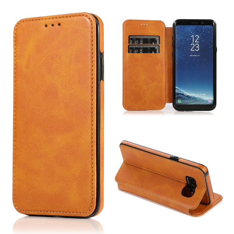 For Samsung Galaxy S8+ Card Slots Flip Leather Phone Case