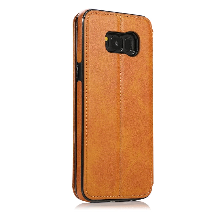 For Samsung Galaxy S8+ Card Slots Flip Leather Phone Case