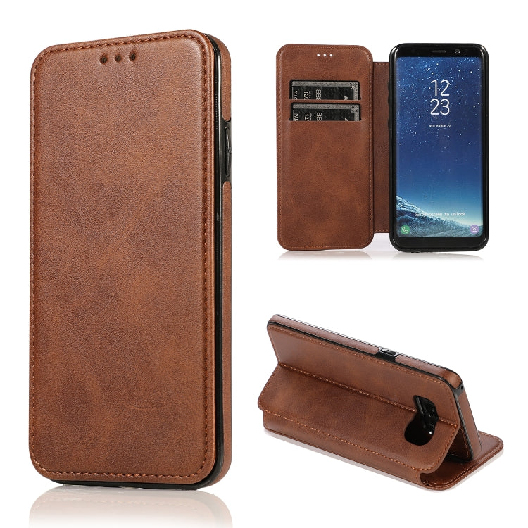 For Samsung Galaxy S8+ Card Slots Flip Leather Phone Case