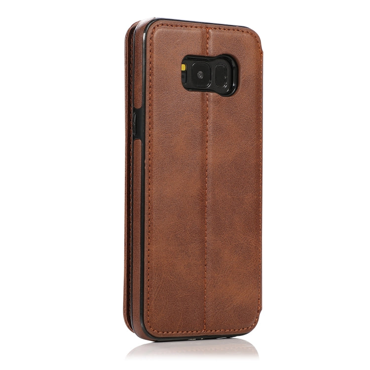 For Samsung Galaxy S8+ Card Slots Flip Leather Phone Case