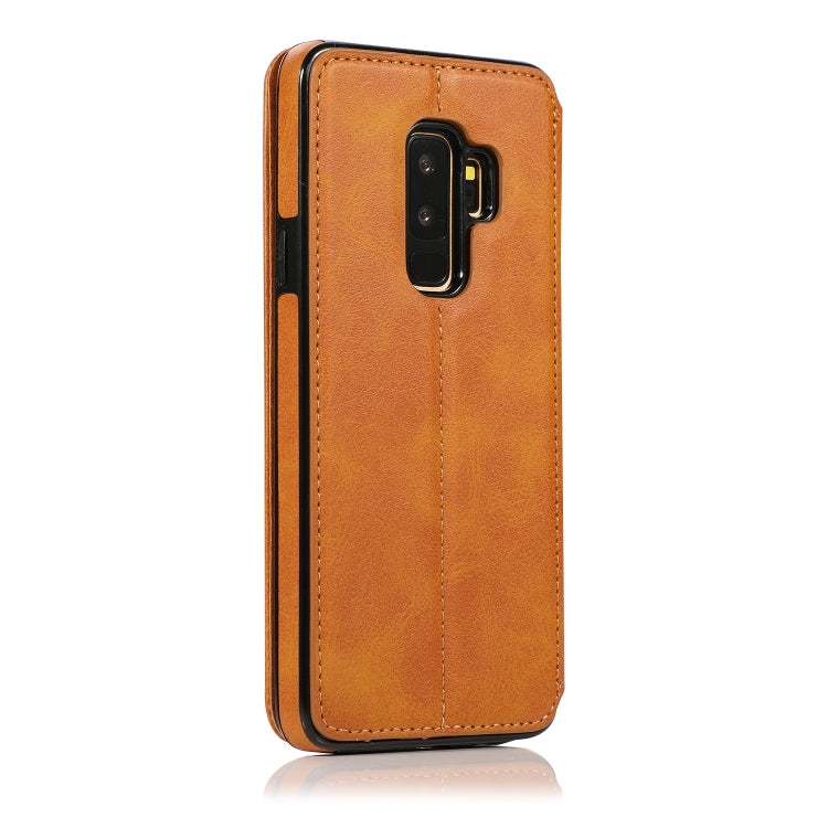 For Samsung Galaxy S9+ Card Slots Flip Leather Phone Case