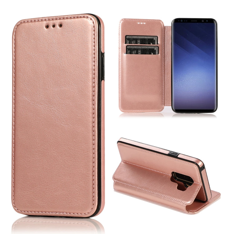 For Samsung Galaxy S9+ Card Slots Flip Leather Phone Case
