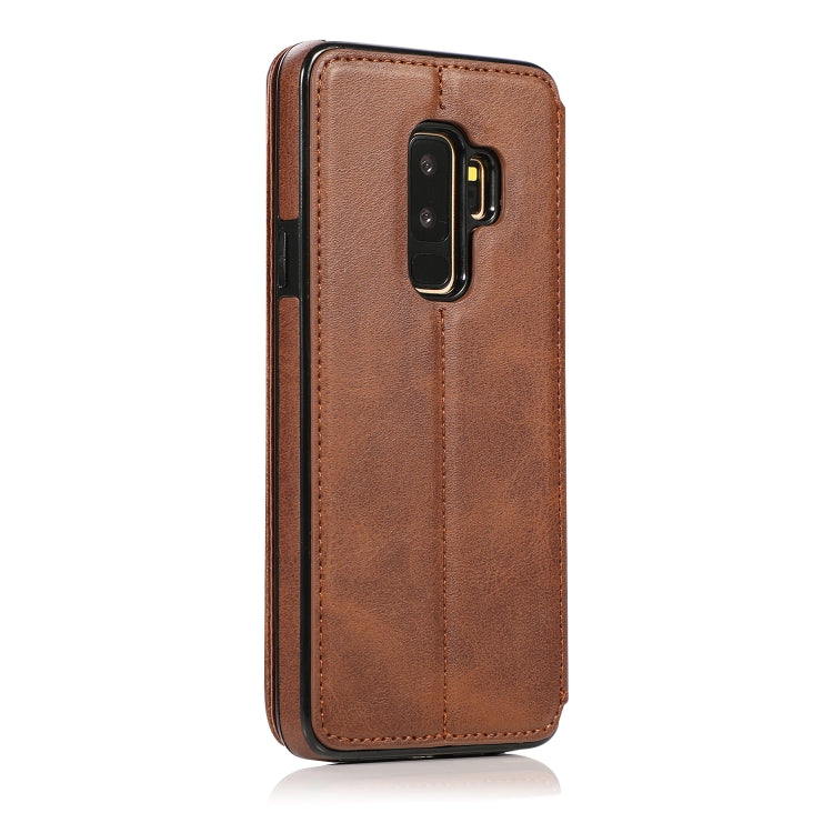 For Samsung Galaxy S9+ Card Slots Flip Leather Phone Case