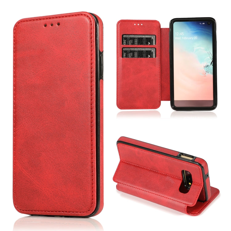 For Samsung Galaxy S10e Card Slots Flip Leather Phone Case