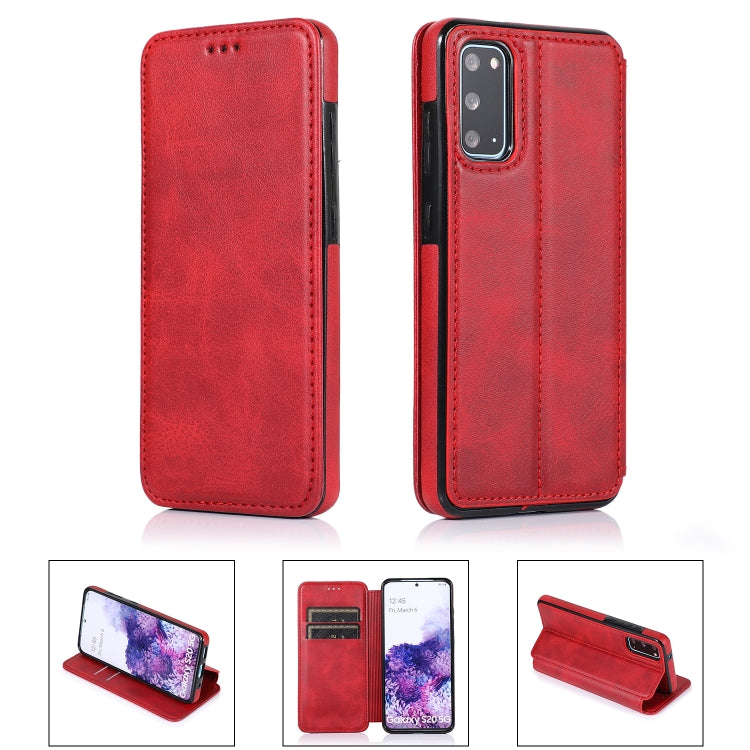 For Samsung Galaxy S20 5G Card Slots Flip Leather Phone Case