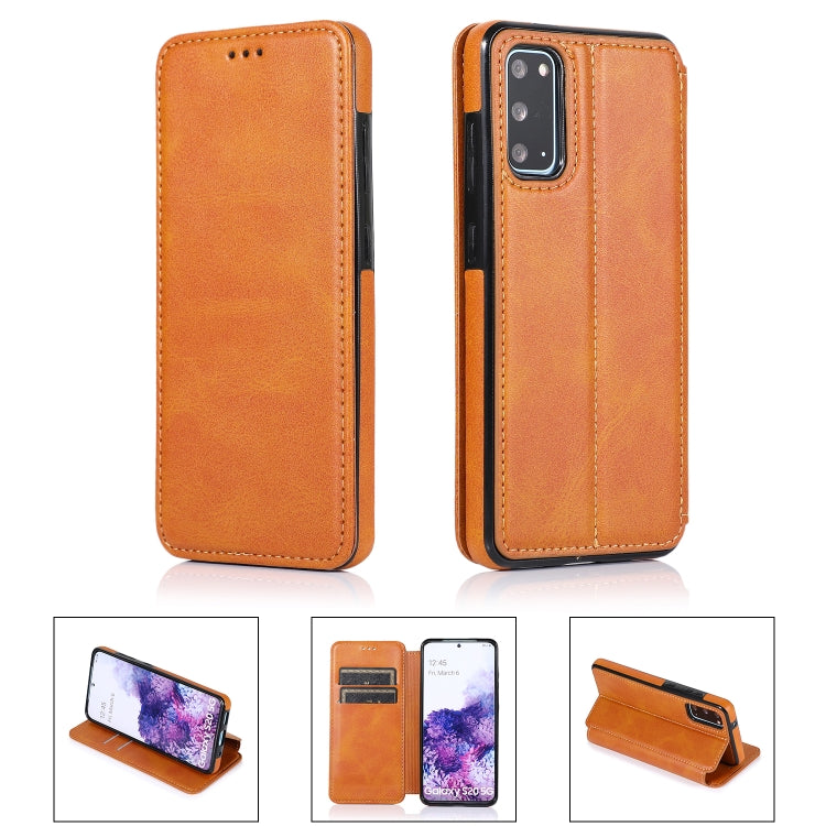 For Samsung Galaxy S20 5G Card Slots Flip Leather Phone Case