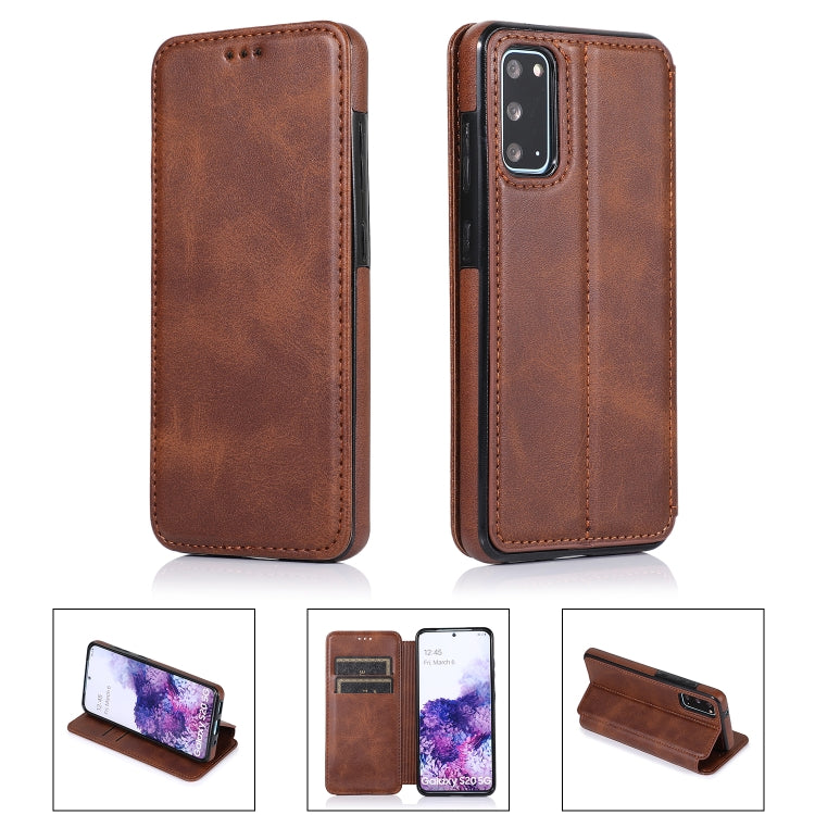 For Samsung Galaxy S20 5G Card Slots Flip Leather Phone Case