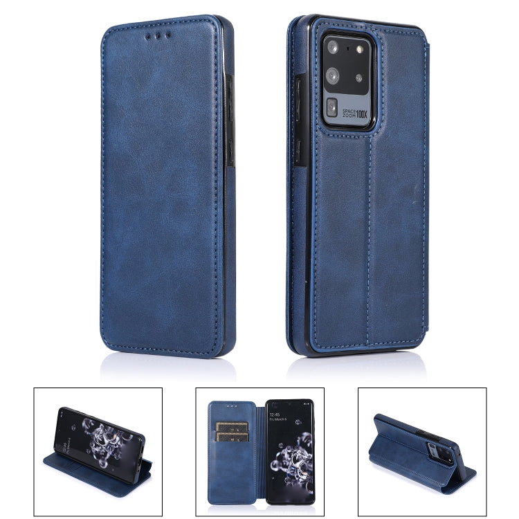 For Samsung Galaxy S20 Ultra 5G Card Slots Flip Leather Phone Case