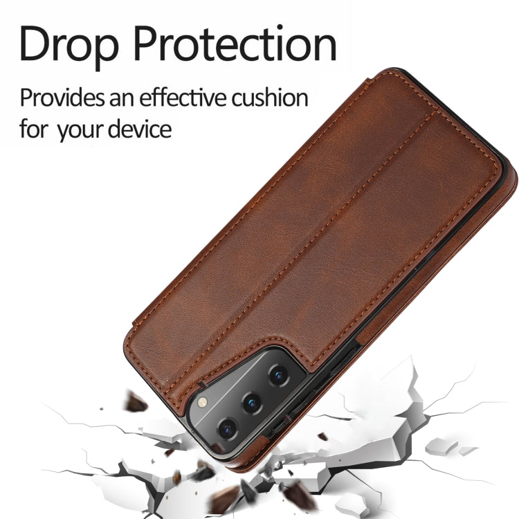 For Samsung Galaxy S21 5G Card Slots Flip Leather Phone Case