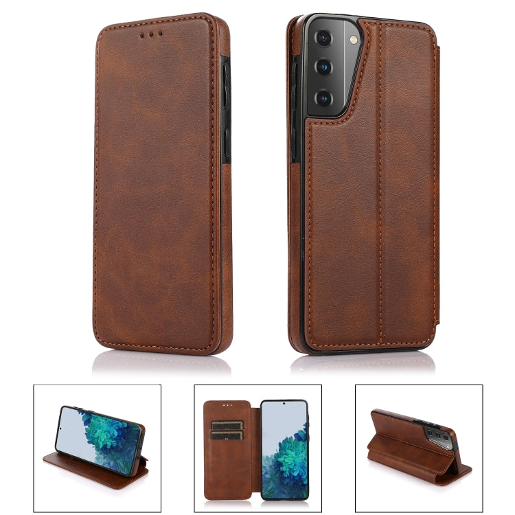 For Samsung Galaxy S21+ 5G Card Slots Flip Leather Phone Case
