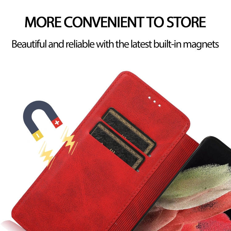 For Samsung Galaxy S21 Ultra 5G Card Slots Flip Leather Phone Case