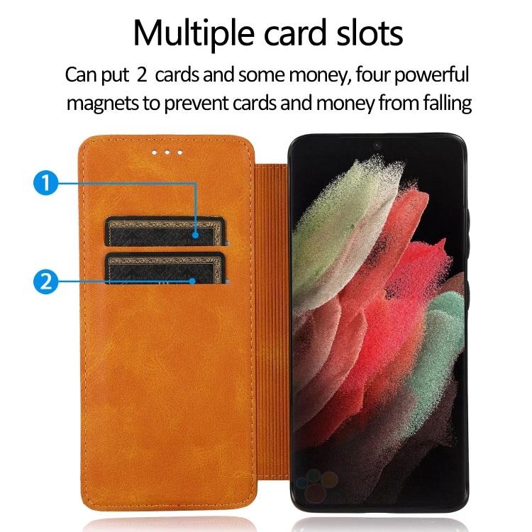 For Samsung Galaxy S21 Ultra 5G Card Slots Flip Leather Phone Case