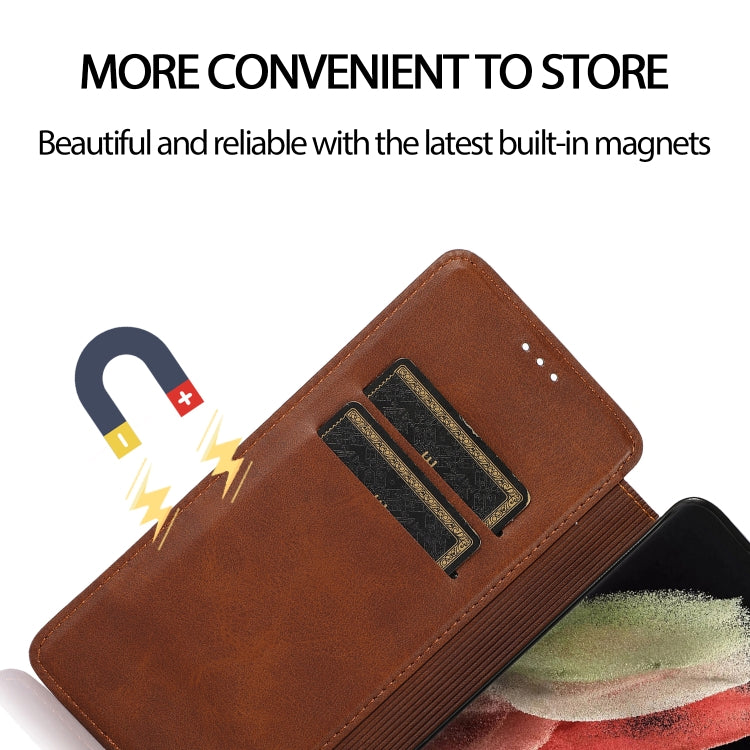 For Samsung Galaxy S21 Ultra 5G Card Slots Flip Leather Phone Case