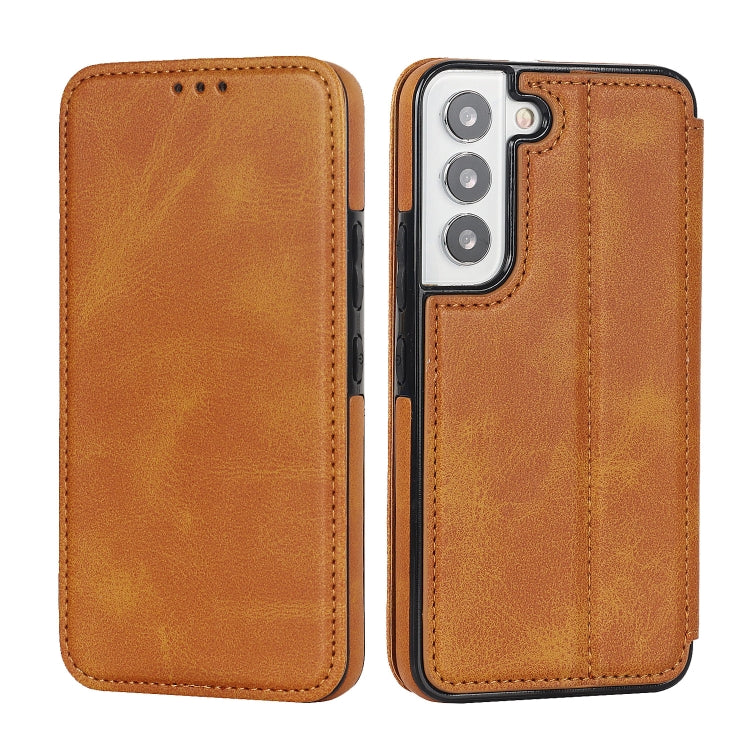 For Samsung Galaxy S22 5G Card Slots Flip Leather Phone Case