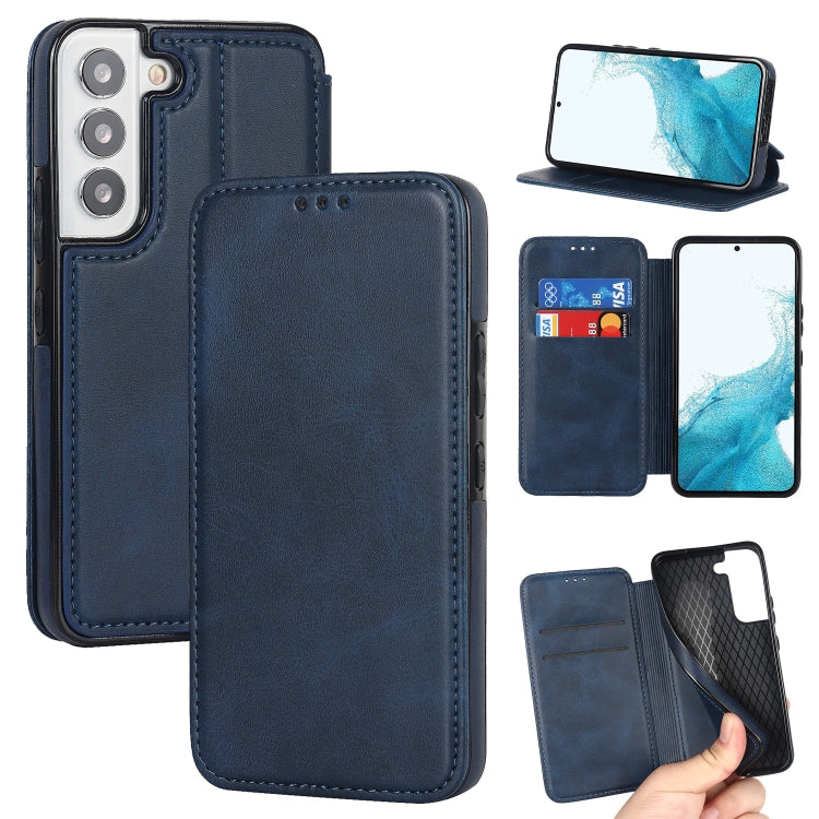 For Samsung Galaxy S22 5G Card Slots Flip Leather Phone Case