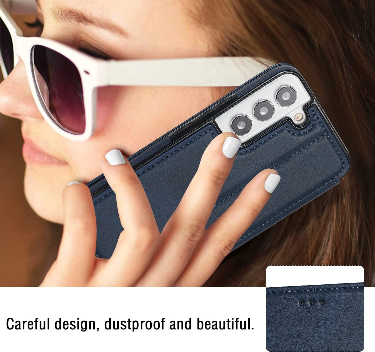 For Samsung Galaxy S22 5G Card Slots Flip Leather Phone Case