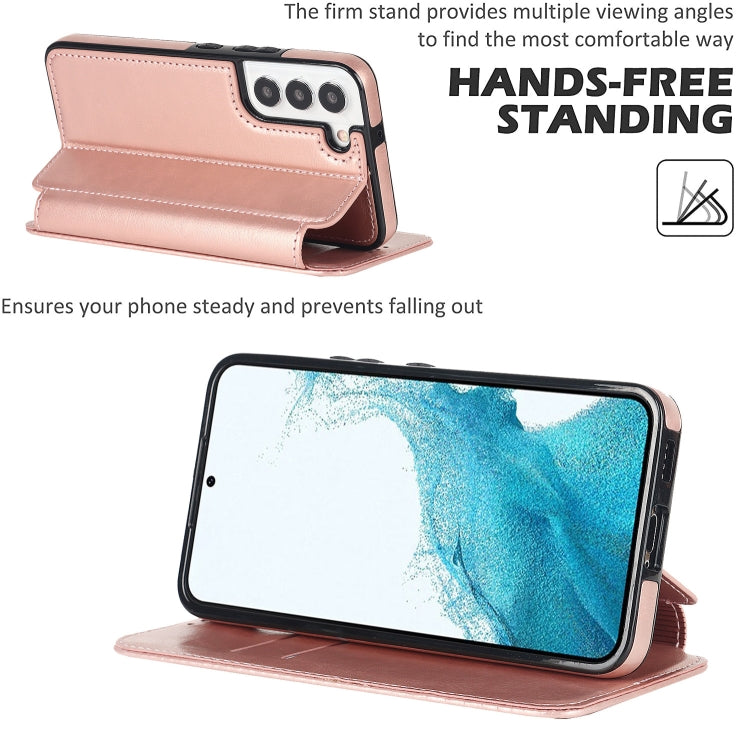For Samsung Galaxy S22 5G Card Slots Flip Leather Phone Case