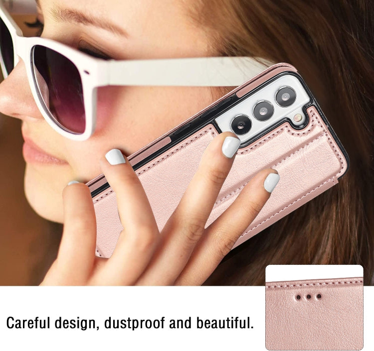 For Samsung Galaxy S22 5G Card Slots Flip Leather Phone Case