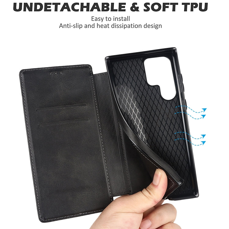 For Samsung Galaxy S22 Ultra  5G Card Slots Flip Leather Phone Case