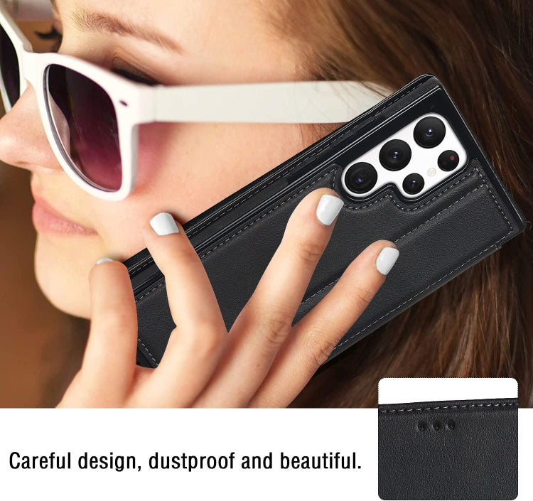 For Samsung Galaxy S22 Ultra  5G Card Slots Flip Leather Phone Case