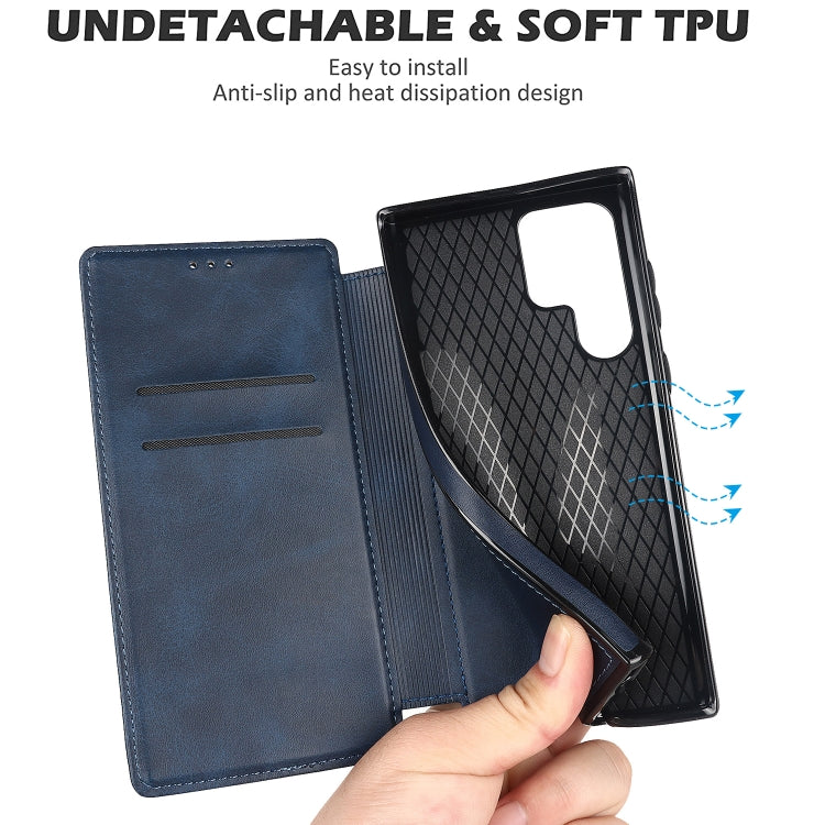 For Samsung Galaxy S22 Ultra  5G Card Slots Flip Leather Phone Case