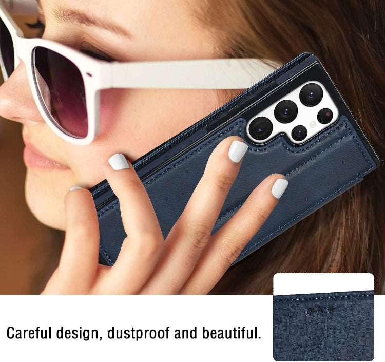 For Samsung Galaxy S22 Ultra  5G Card Slots Flip Leather Phone Case