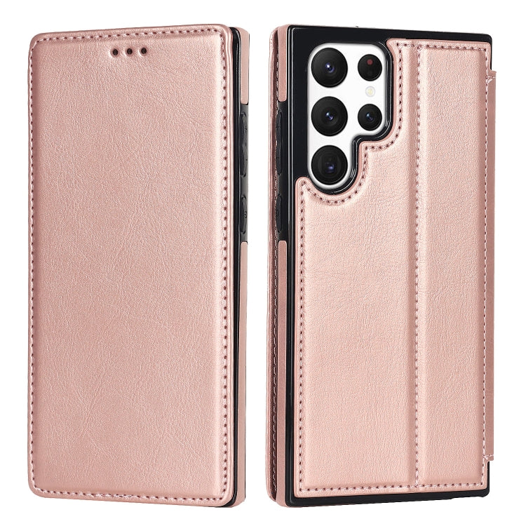 For Samsung Galaxy S22 Ultra  5G Card Slots Flip Leather Phone Case