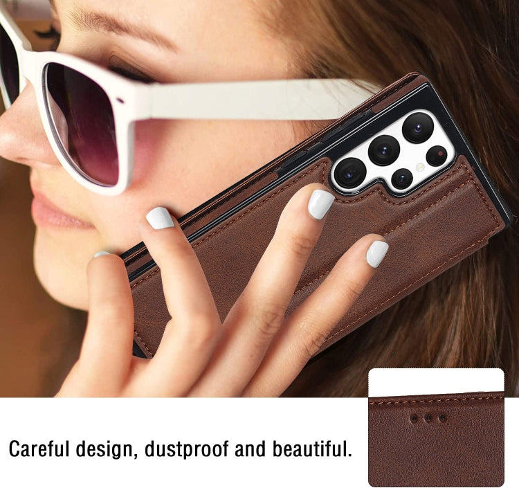 For Samsung Galaxy S22 Ultra  5G Card Slots Flip Leather Phone Case