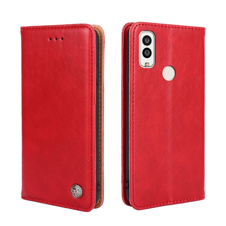 For Kyocera Android One S9/Digno SANGA edition Non-Magnetic Retro Texture Leather Phone Case