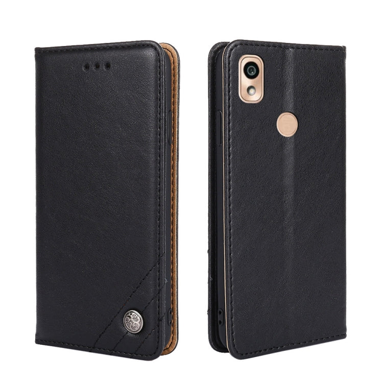 For Kyocera KY-51B Non-Magnetic Retro Texture Leather Phone Case