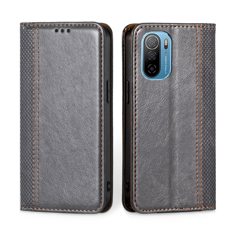 For Ulefone Note 13P Grid Texture Magnetic Flip Leather Phone Case
